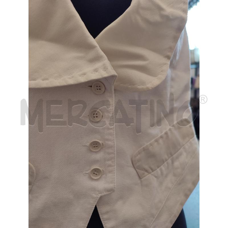 GILET DONNA BIANCO PATRIZIA PEPE | Mercatino dell'Usato Roma montemario 2