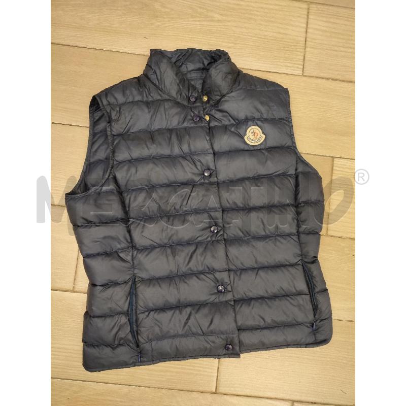 GILET DONNA BLU MONCLER LEGGERO | Mercatino dell'Usato Roma montemario 1