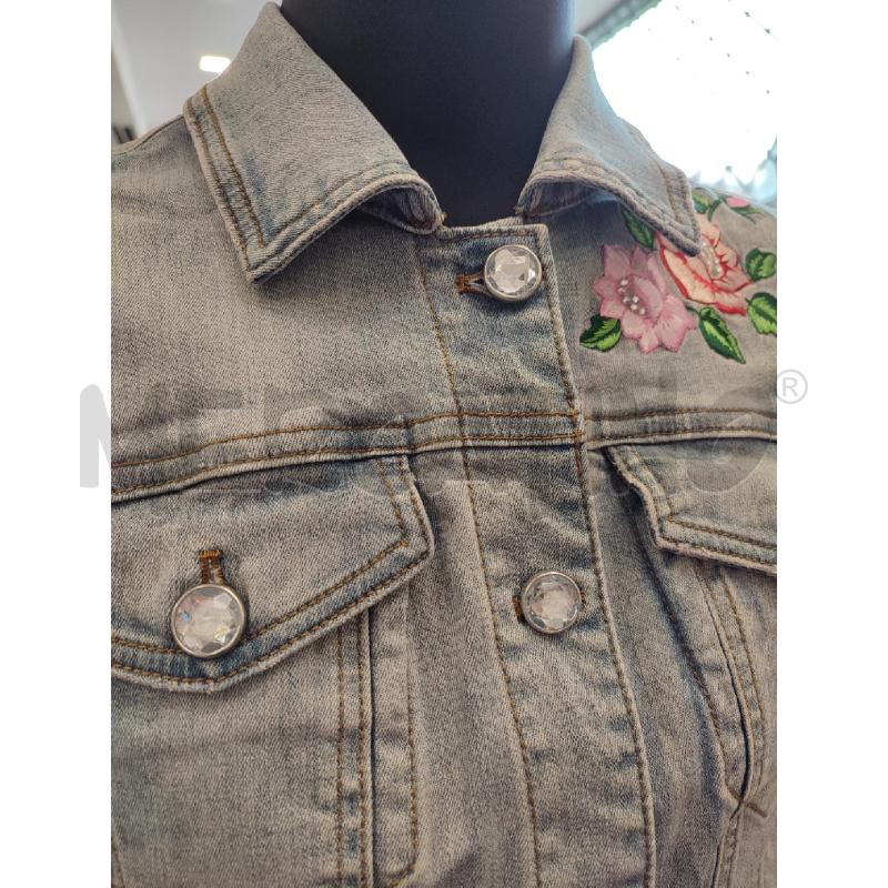 GILET DONNA JEANS LUISA SPAGNOLI FIORI RICAMATI | Mercatino dell'Usato Roma montemario 2