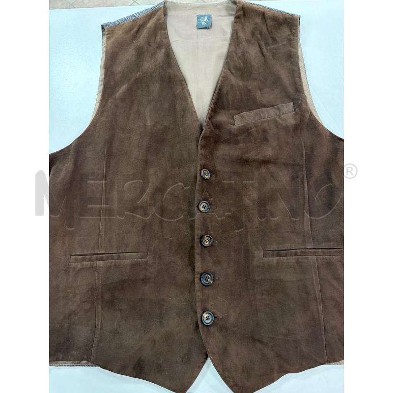 GILET UOMO MARRONE SCAMOSCIATO ELEVENTY | Mercatino dell'Usato Roma montemario 1