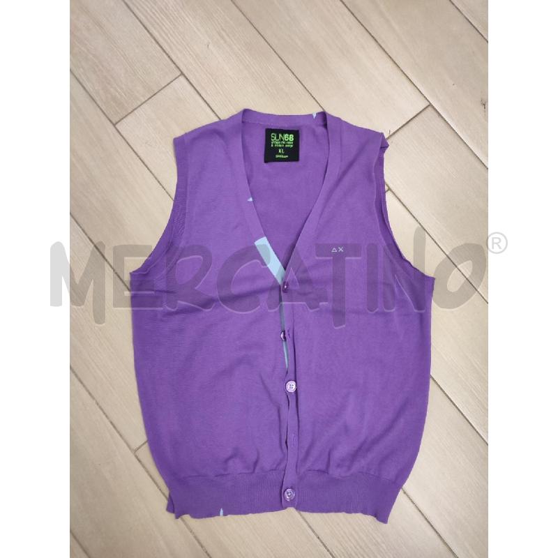 GILET UOMO VIOLA SUN68 | Mercatino dell'Usato Roma montemario 1