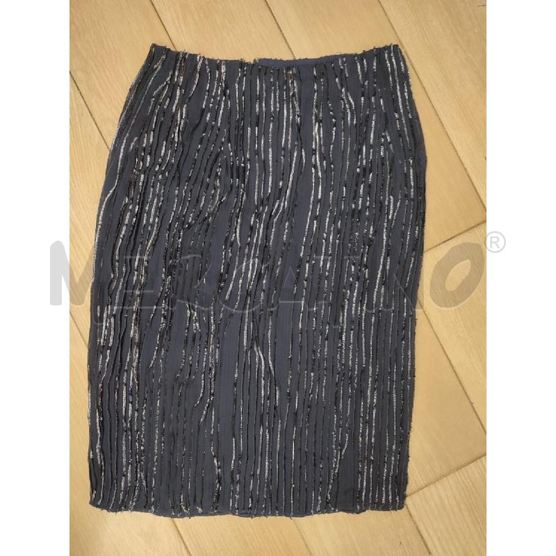 GONNA BLU NATAN LUREX ARGENTATO | Mercatino dell'Usato Roma montemario 1