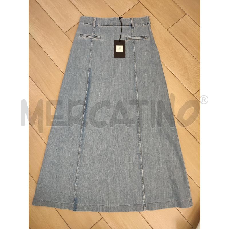 GONNA LUNGA CELESTE JEANS FEDERICA TOSI | Mercatino dell'Usato Roma montemario 1