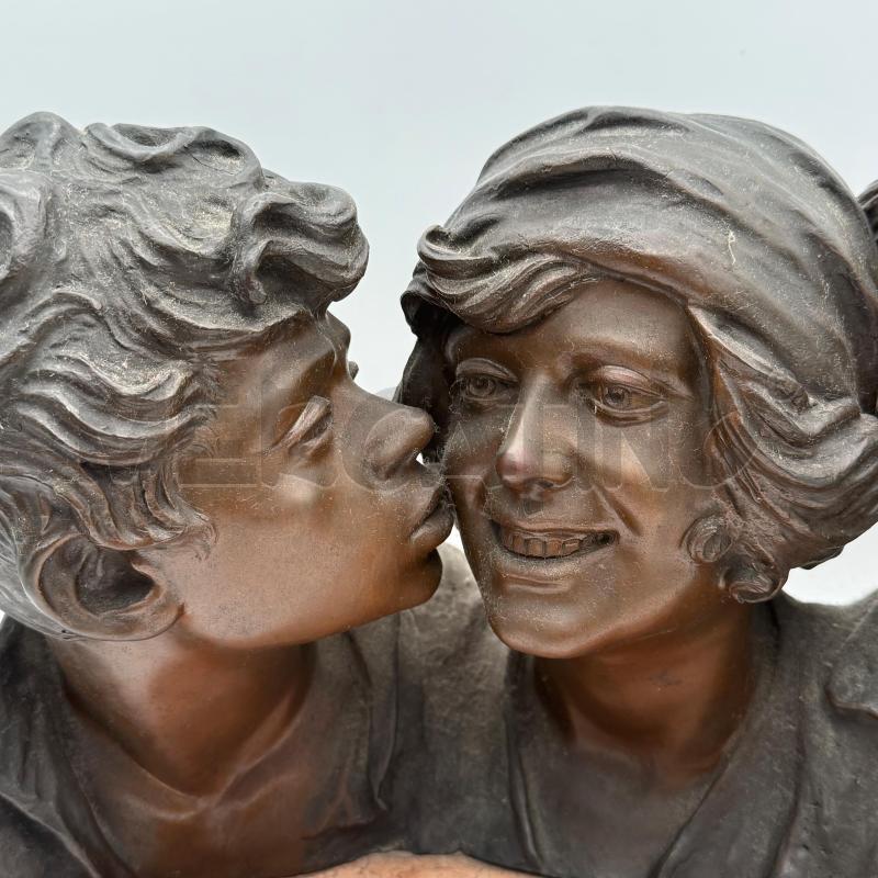 GRUPPO SCULTOREO IN BRONZO A FIRMA G.M | Mercatino dell'Usato Roma montemario 2