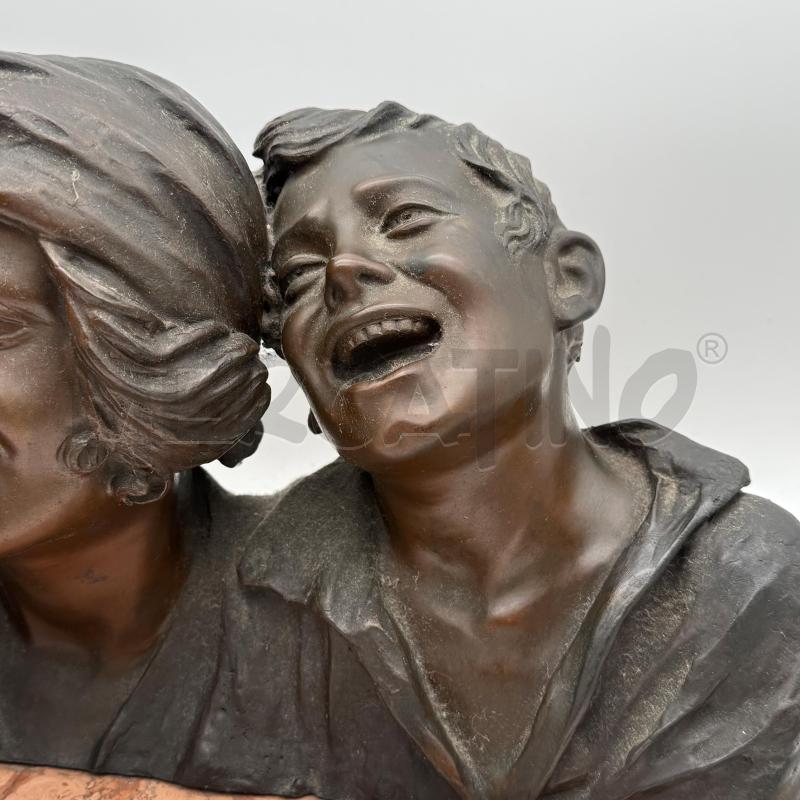 GRUPPO SCULTOREO IN BRONZO A FIRMA G.M | Mercatino dell'Usato Roma montemario 3