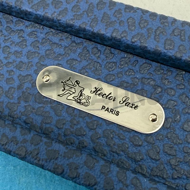 HECTOR SAXE BACKGAMMON MEDIO IN PELLE - BLU | Mercatino dell'Usato Roma montemario 2