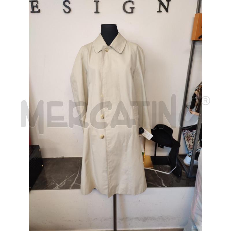 IMPERMEABILE DONNA BEIGE BURBERRY POLSI IN PELLE | Mercatino dell'Usato Roma montemario 1