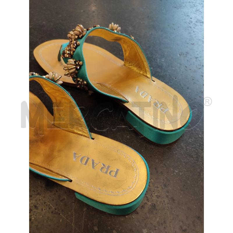INFRADITO DONNA VERDE PRADA PERLINE | Mercatino dell'Usato Roma montemario 2