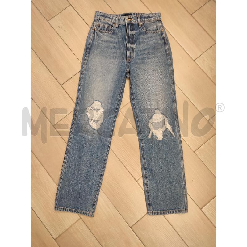 JEANS DONNA BLU STRAPPI KHAITE | Mercatino dell'Usato Roma montemario 1