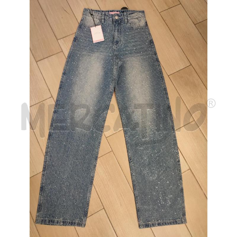 JEANS DONNA STRASS BLU TWENTYFOURHIGHT | Mercatino dell'Usato Roma montemario 1