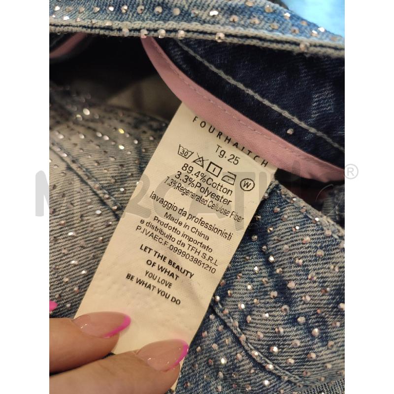 JEANS DONNA STRASS BLU TWENTYFOURHIGHT | Mercatino dell'Usato Roma montemario 3