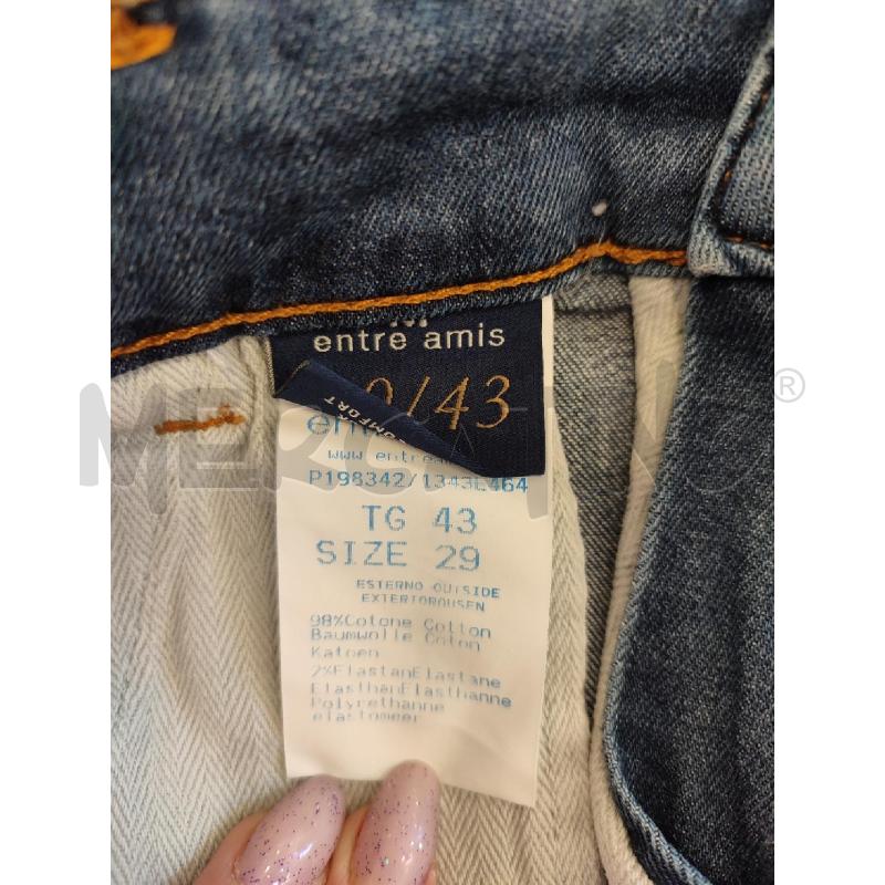 JEANS UOMO CELESTE ENTRE AMIS | Mercatino dell'Usato Roma montemario 3