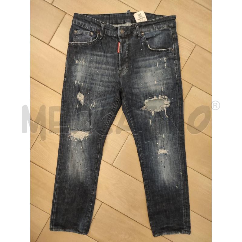 JEANS UOMO DSQUARED STRAPPI | Mercatino dell'Usato Roma montemario 1