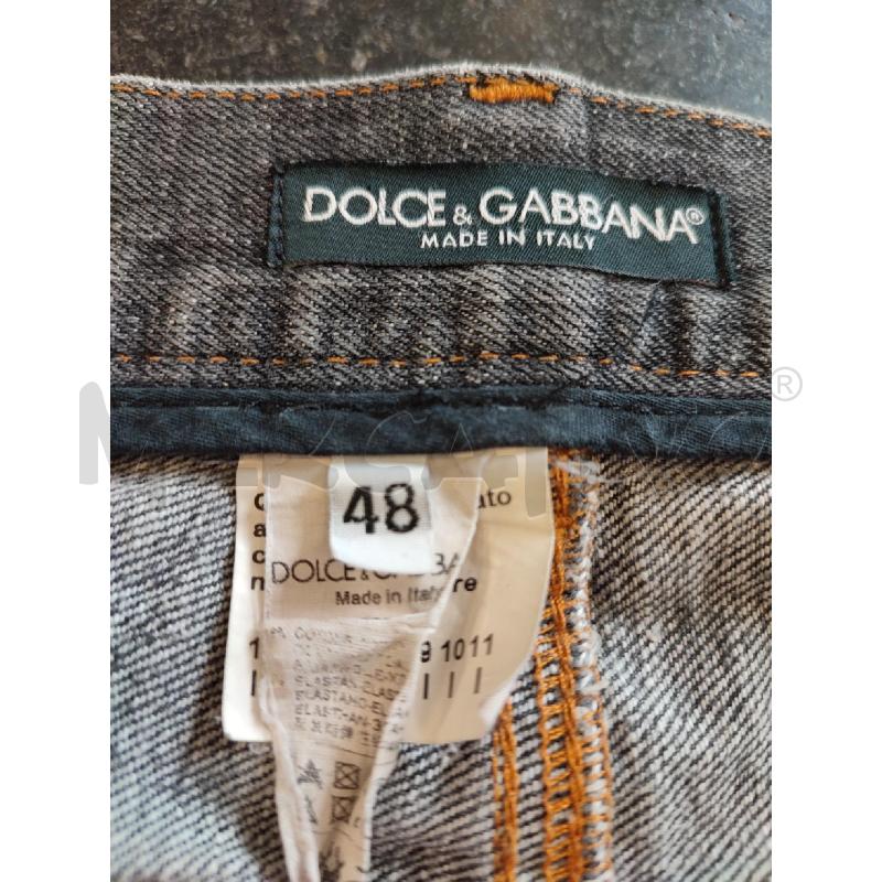 JEANS UOMO GRIGIO DOLCE E GABBANA STRAPPI | Mercatino dell'Usato Roma montemario 3