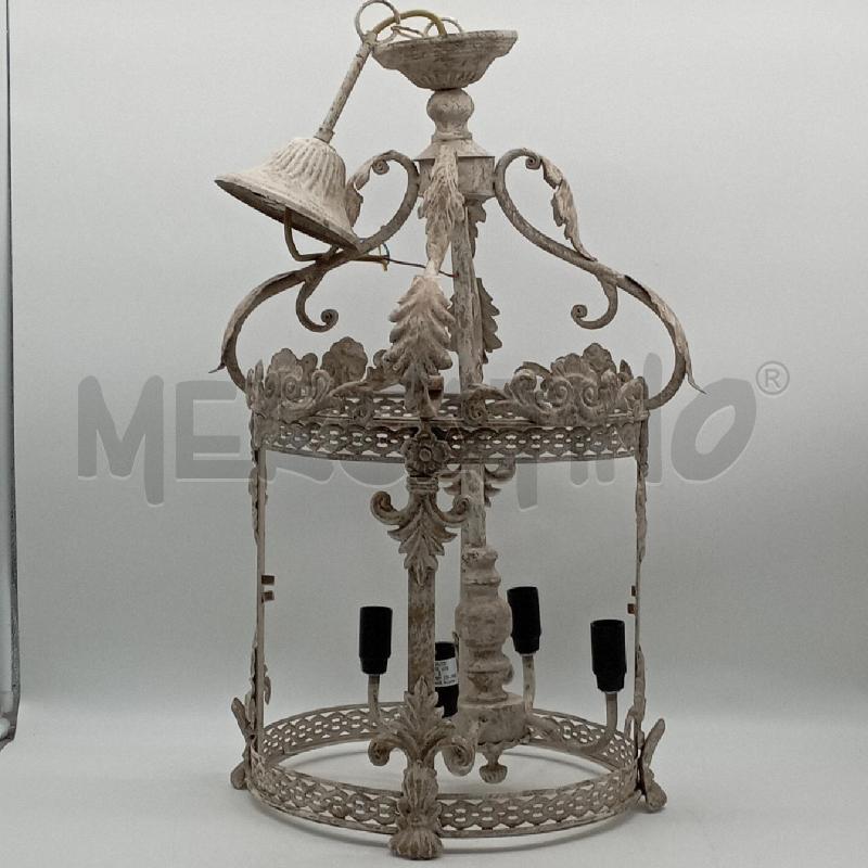 LAMPADARIO MET SHABBY 4L LANTERNA | Mercatino dell'Usato Roma montemario 1