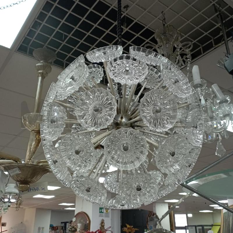 LAMPADARIO SPUTNIK CON VETRI | Mercatino dell'Usato Roma montemario 1