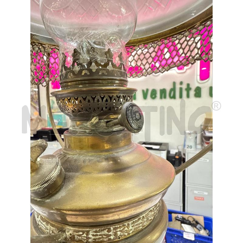 LAMPADA A GAS METALLO EPOCA | Mercatino dell'Usato Roma montemario 3