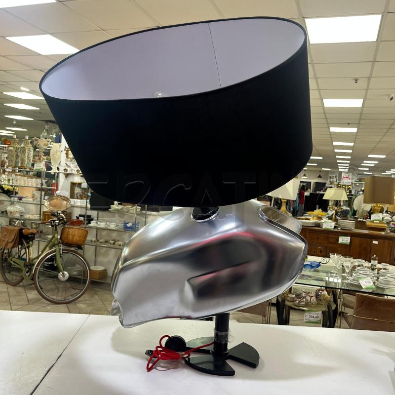 LAMPADA BASE SCOCCA ALLUMINIO PAR NERO GRANDE | Mercatino dell'Usato Roma montemario 1