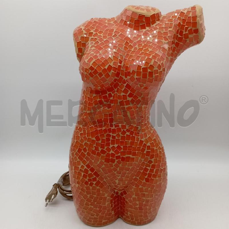 LAMPADA BUSTO DONNA VETRINI ARANCIONE | Mercatino dell'Usato Roma montemario 1