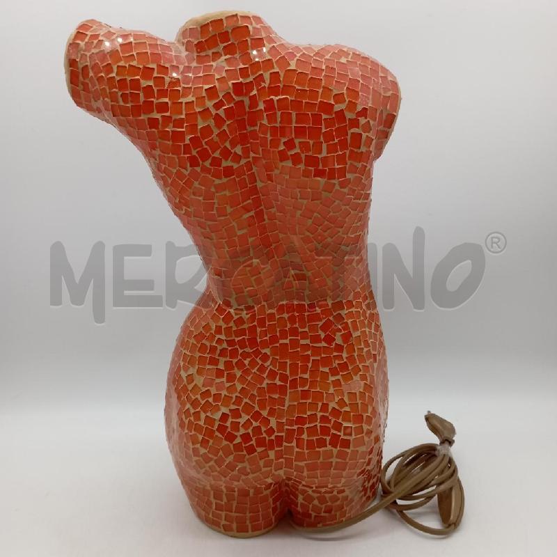 LAMPADA BUSTO DONNA VETRINI ARANCIONE | Mercatino dell'Usato Roma montemario 2