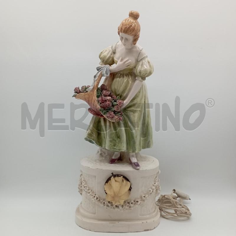 LAMPADA CER DAMA 800 CON FIORI  | Mercatino dell'Usato Roma montemario 1