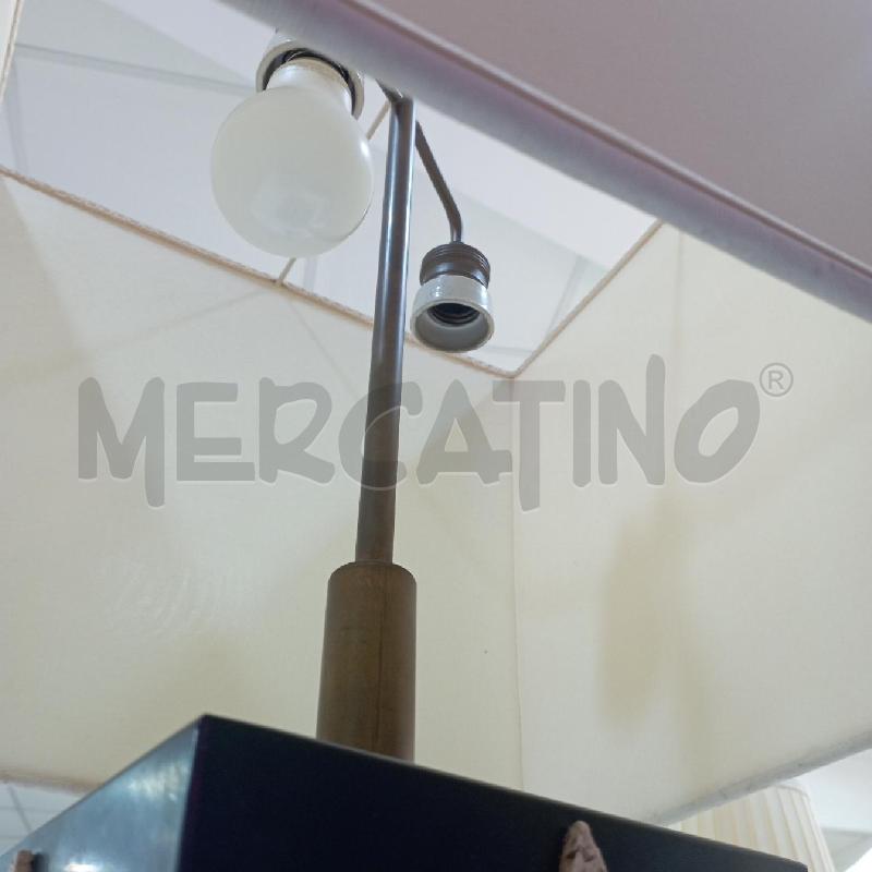 LAMPADA NERA TRIANGOLI TRAVERTINO 2L | Mercatino dell'Usato Roma montemario 4