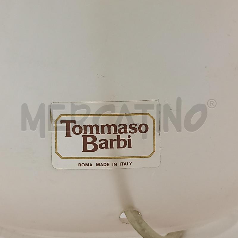 LAMPADE COPPIA TOMMASO BARBI VETRO ROSA | Mercatino dell'Usato Roma montemario 3