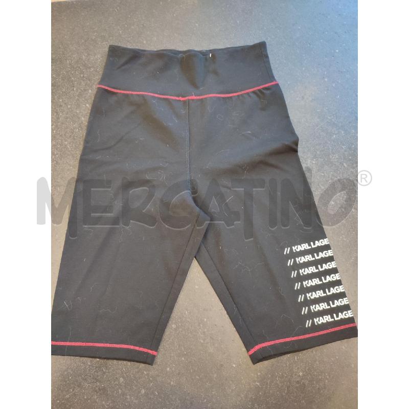 LEGGINGS DONNA NERO CICLISTI KARL LAGERFELD | Mercatino dell'Usato Roma montemario 1