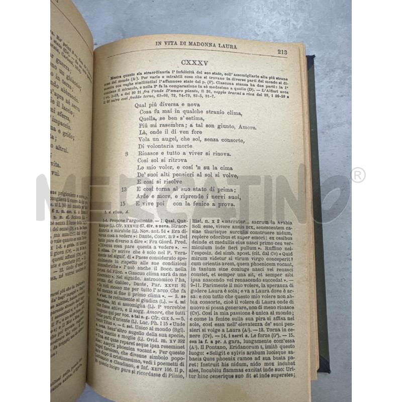 LE RIME DI FRANCESCO PETRARCA | Mercatino dell'Usato Roma montemario 3