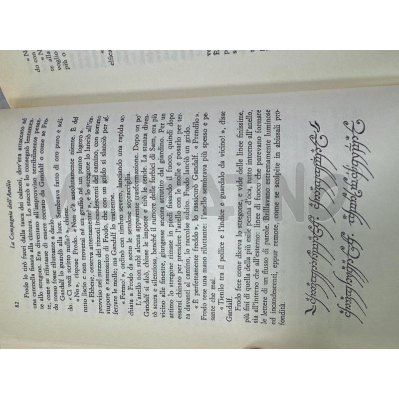 LIBRO J.R.R TOLKIEN IL SIGNORE DEGLI ANELLI 2000 | Mercatino dell'Usato Roma montemario 3
