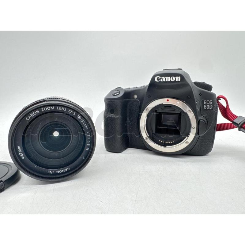 MACCHINA FOTOGRAFICA CANON EOS60D+OBIETTIVO EFS 18X135+BORSA | Mercatino dell'Usato Roma montemario 2