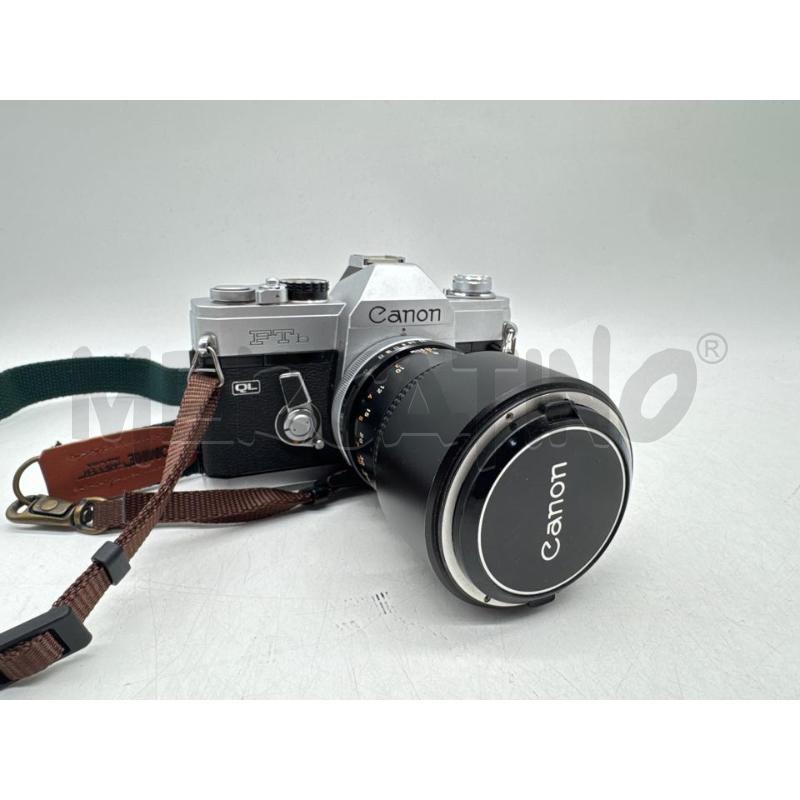 MACCHINA FOTOGRAFICA CANON FTB+OBIETTIVO LENS FD 135MM+BORSA | Mercatino dell'Usato Roma montemario 1