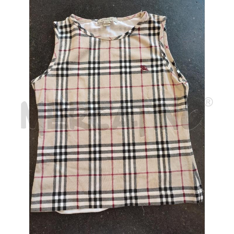 MAGLIA BAMBINO BEIGE CHECK BURBERRY | Mercatino dell'Usato Roma montemario 1