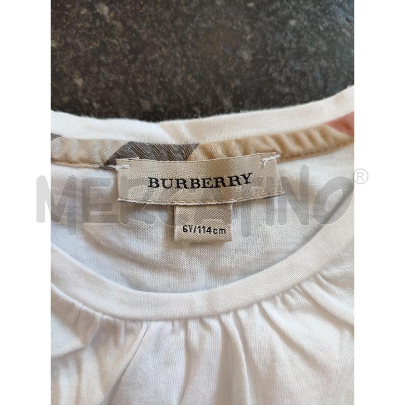 MAGLIA BAMBINO BIANCO BURBERRY | Mercatino dell'Usato Roma montemario 2