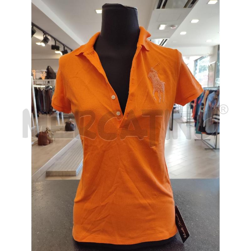 MAGLIA DONNA ARANCIONE RALPH LAUREN PERLINE | Mercatino dell'Usato Roma montemario 1