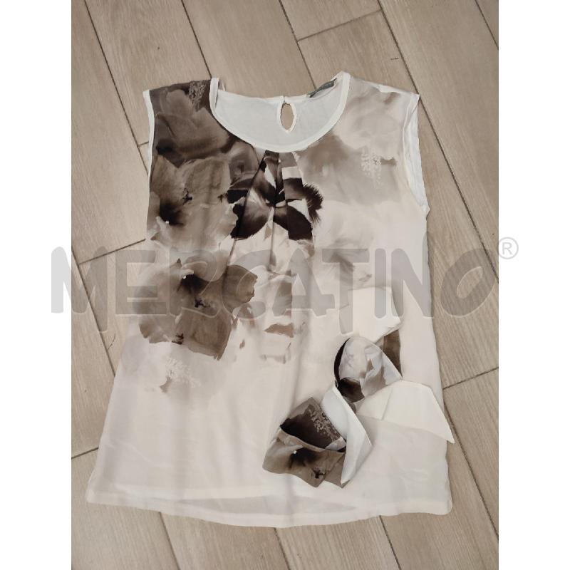 MAGLIA DONNA BEIGE INTREND MACCHIE MARRONI | Mercatino dell'Usato Roma montemario 1