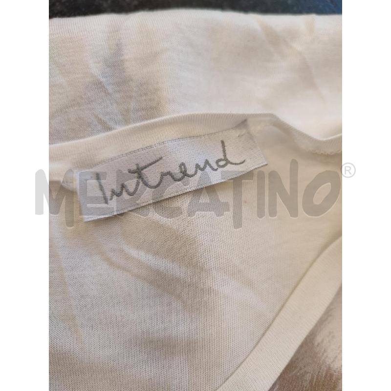 MAGLIA DONNA BEIGE INTREND MACCHIE MARRONI | Mercatino dell'Usato Roma montemario 2