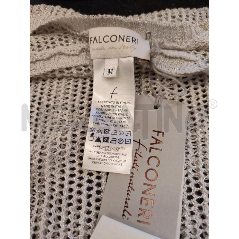 MAGLIA DONNA BEIGE LUREX FALCONERI RETE | Mercatino dell'Usato Roma montemario 3
