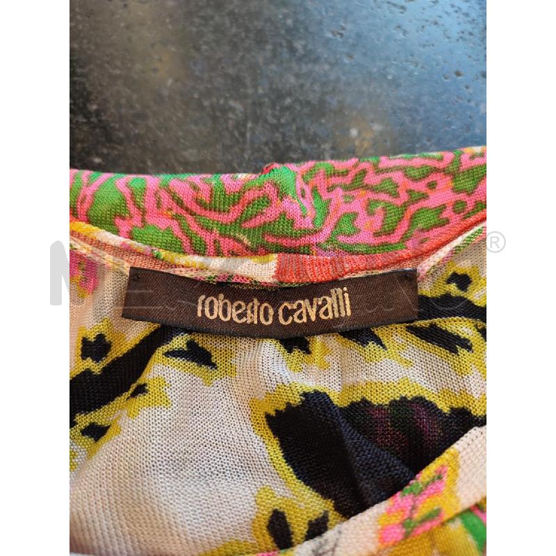MAGLIA DONNA BEIGE ROBERTO CAVALLI FANTASIA | Mercatino dell'Usato Roma montemario 5