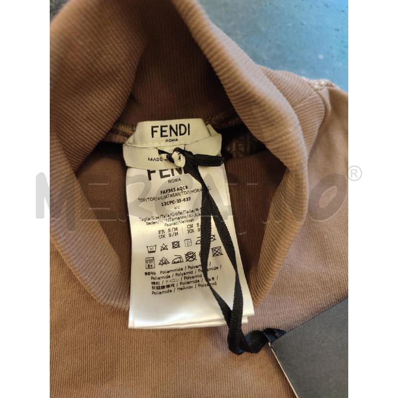 MAGLIA DONNA BEIGE TERMICA FENDI | Mercatino dell'Usato Roma montemario 4