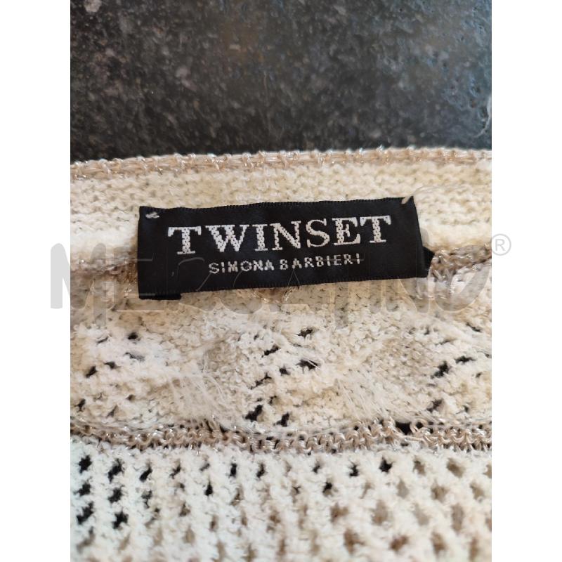 MAGLIA DONNA BEIGE TWINSET UNCIENTTO | Mercatino dell'Usato Roma montemario 2