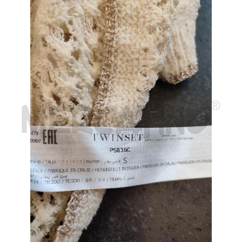 MAGLIA DONNA BEIGE TWINSET UNCIENTTO | Mercatino dell'Usato Roma montemario 3