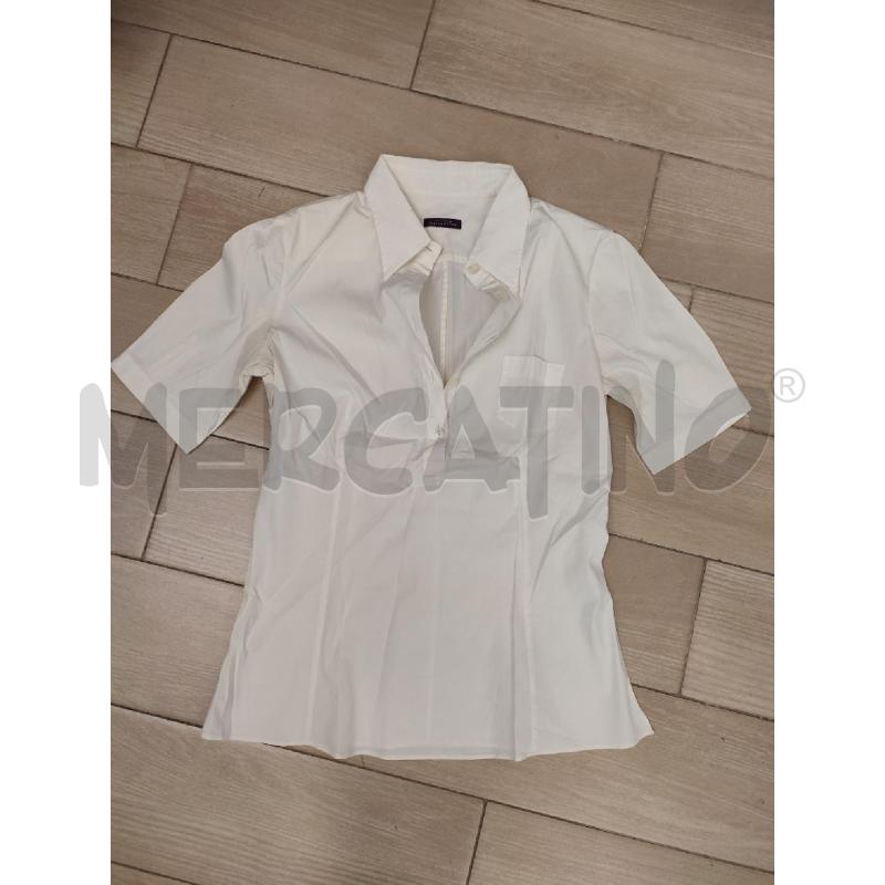 MAGLIA DONNA BIANCA BALLANTINE BOTTONII | Mercatino dell'Usato Roma montemario 1