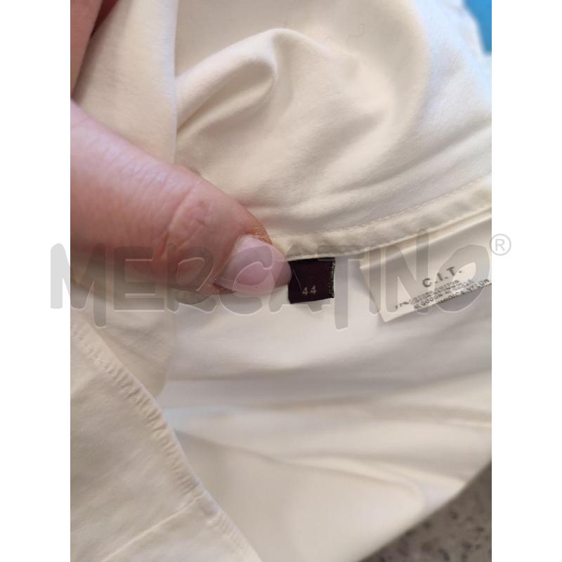 MAGLIA DONNA BIANCA BALLANTINE BOTTONII | Mercatino dell'Usato Roma montemario 3