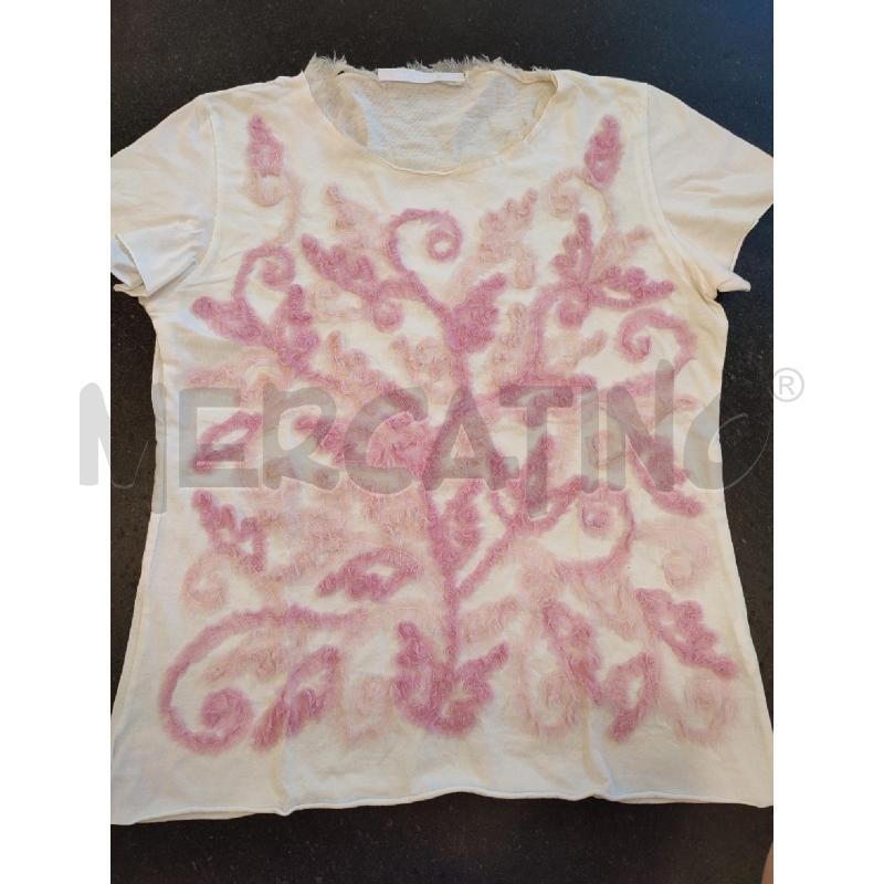 MAGLIA DONNA BIANCA BP STUDIO ROSA | Mercatino dell'Usato Roma montemario 1