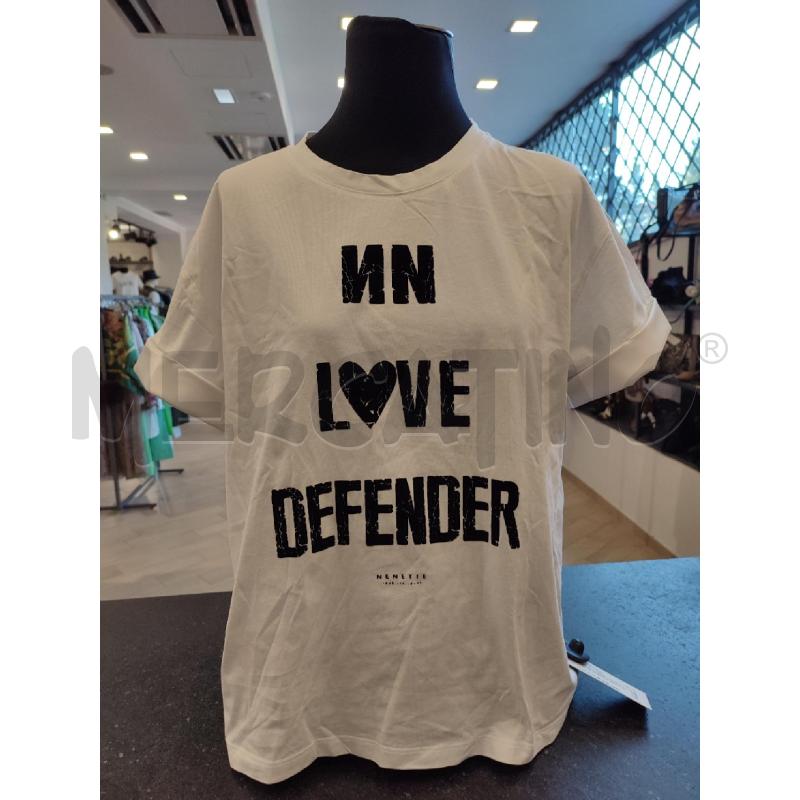 MAGLIA DONNA BIANCA NENETTE SCRITTA NERA | Mercatino dell'Usato Roma montemario 1