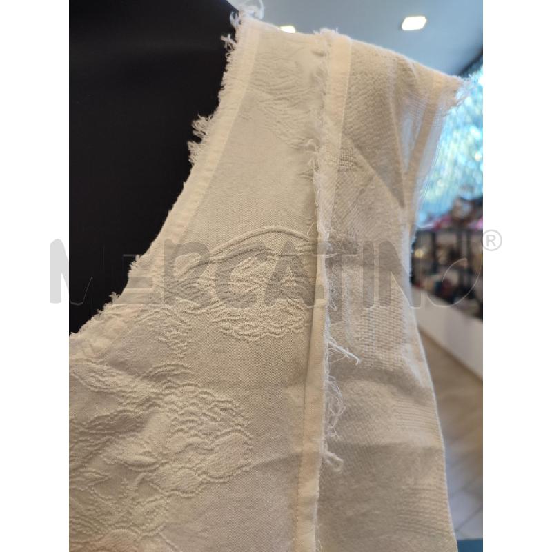 MAGLIA DONNA BIANCA SON SFRANGETTATA | Mercatino dell'Usato Roma montemario 2