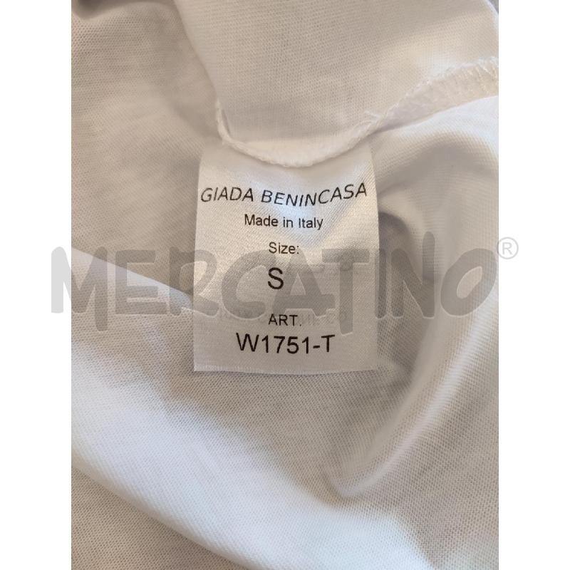 MAGLIA DONNA BIANCA STRASS GIADA BENINCASA | Mercatino dell'Usato Roma montemario 4