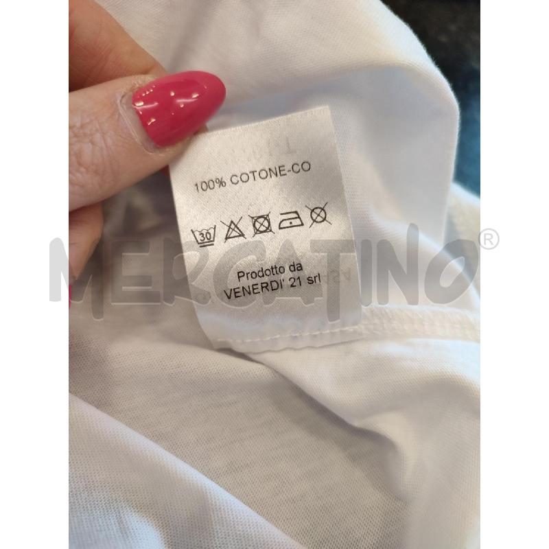 MAGLIA DONNA BIANCA STRASS GIADA BENINCASA | Mercatino dell'Usato Roma montemario 5