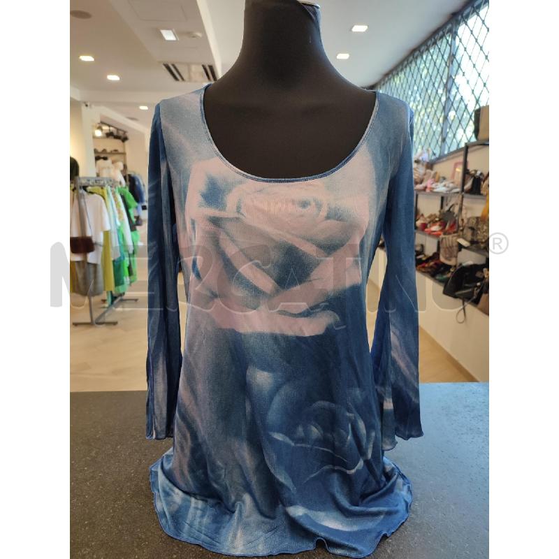 MAGLIA DONNA BLU CLASS ROBERTO CAVALLI SFUMATA VIOLA | Mercatino dell'Usato Roma montemario 1